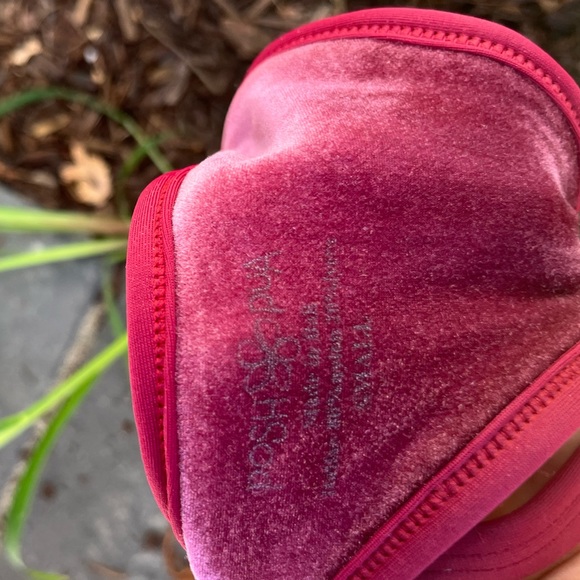 Posh Pua velvet maroon bikini bottoms; size Small - Picture 5 of 5